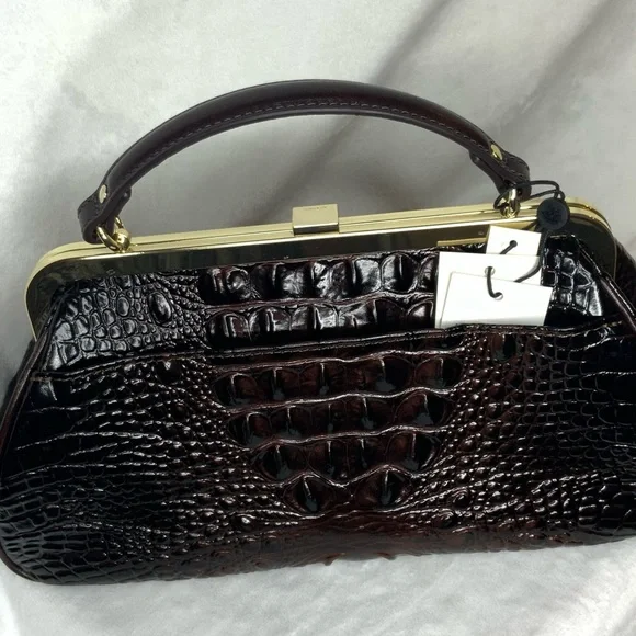 NWT Brahmin Emmett Albertina Embossed Leather Versatile Clutch and Crossbody - Picture 9 of 16